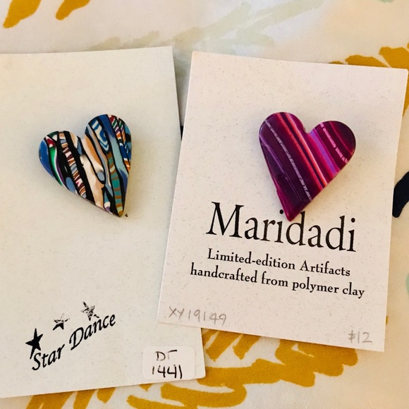 Jewelry - 🎁 3/$15 TWO HANDCRAFTED PINS